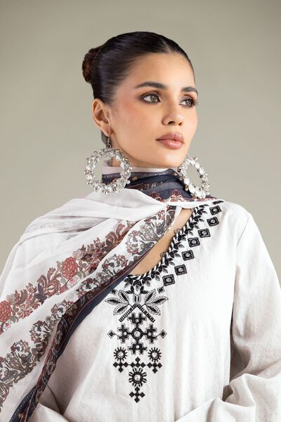 Embroidered | Cotton Dobby | Fabrics 3 Piece | GBP 28.00