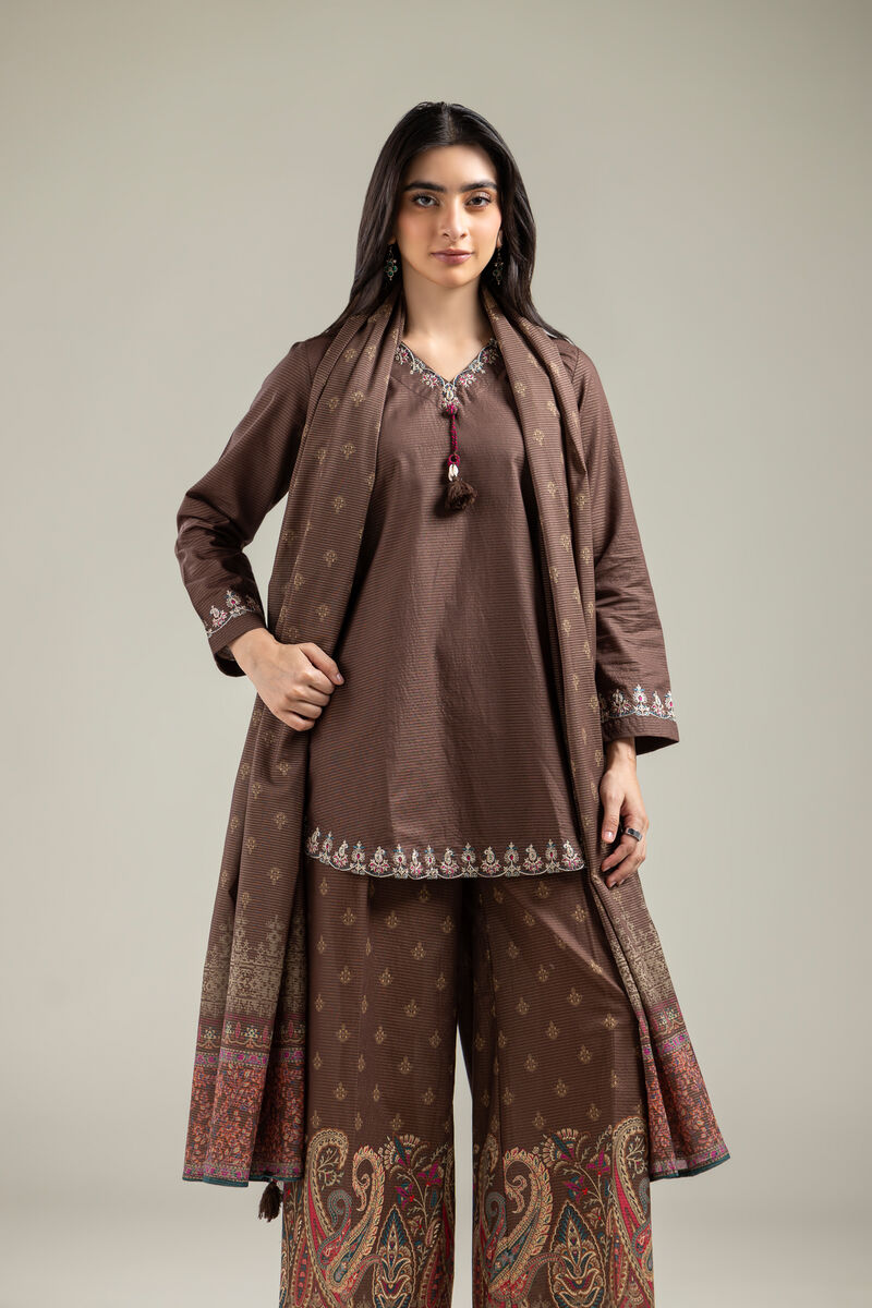 Embroidered | Mesuri | Brown Mesuri Dupatta | GBP 15.00