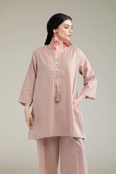 Dyed | Blended Linen | Solid Linen Kurta | GBP 30.00