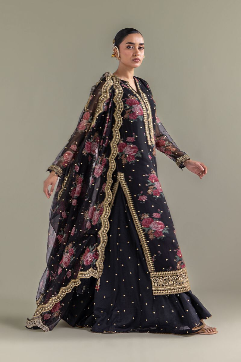 Embroidered | Chiffon | Floral 3-Piece Set | null