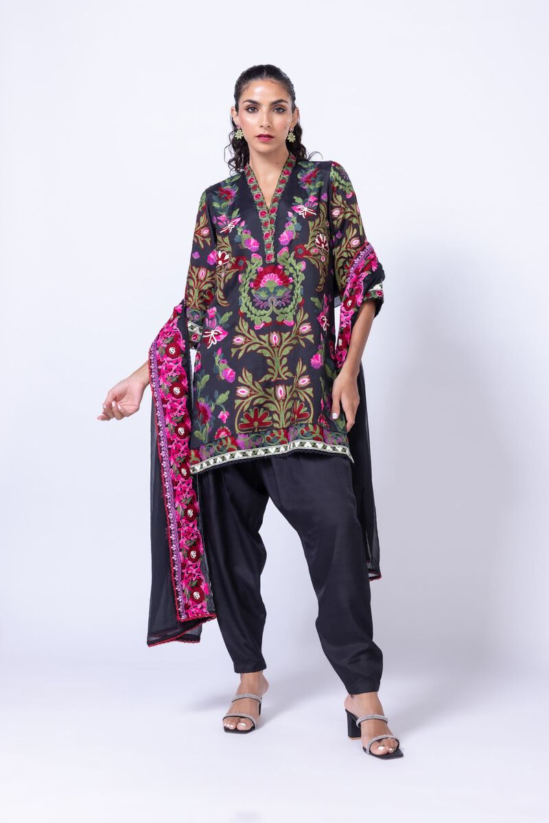 Embroidered | Raw Silk | Kurta | null