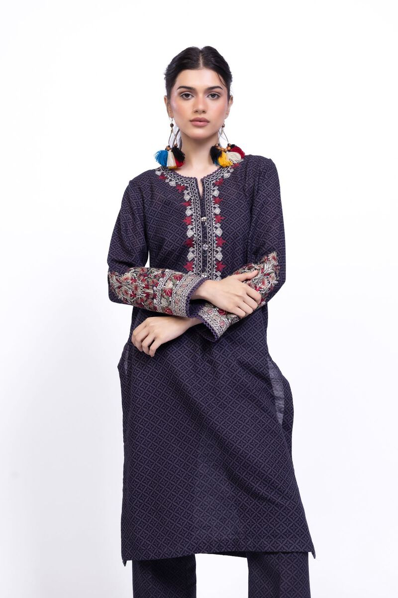 Embroidered | Textured Cotton | Kurta | null