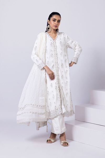 Embroidered | Polyester Crinkle Chiffon | Kurta | GBP 60.00
