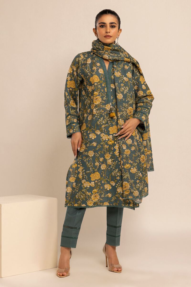 Printed | Khaddar | Fabrics 3 Piece | null