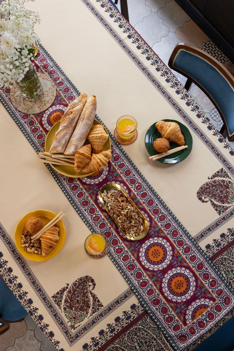 Cotton | Printed | Table Cover | null