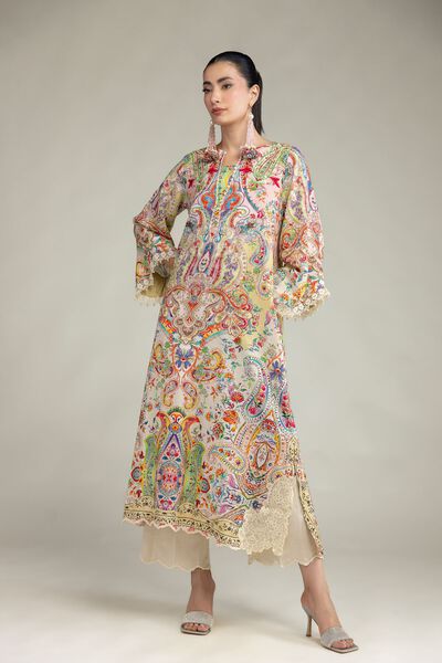 Embroidered | Raw Silk | Raw Silk Pants | GBP 25.00