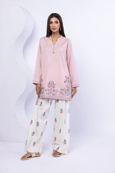 Embroidered | Crosshatch Poplin | Pants | GBP 20.00
