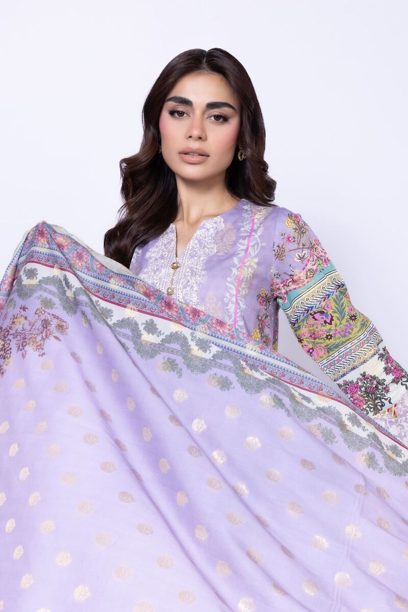 Printed | Cotton Polyester Broshia Jacquard | Dupatta | null