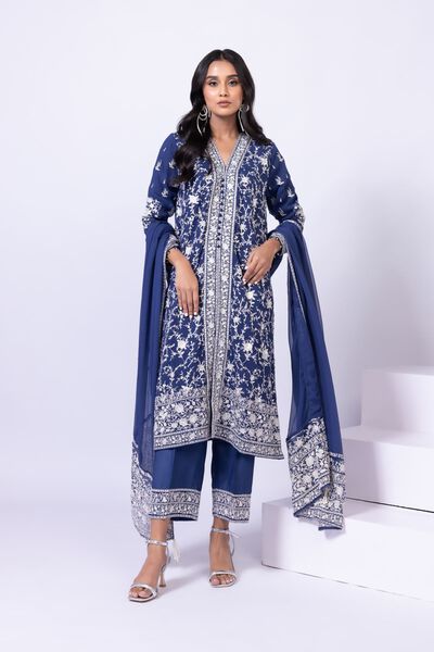 Embroidered | Polyester Crinkle Chiffon | Kurta | GBP 19.50