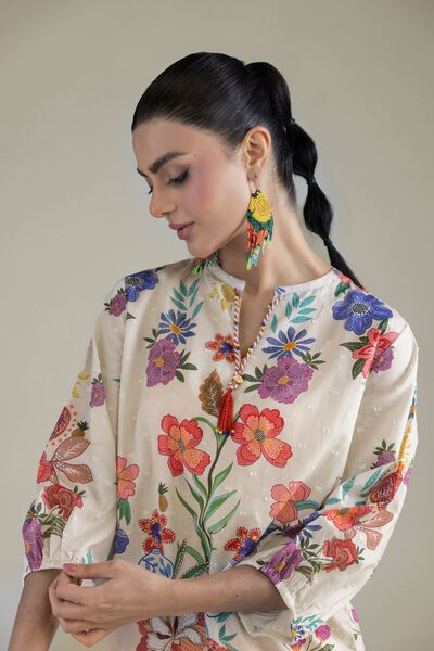 Embroidered | Cambric | Short Cambric Blouse | GBP 25.00