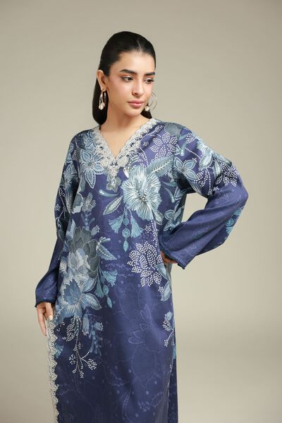 Printed | Satin | Fabrics 2 Piece | GBP 15.00