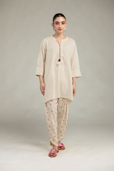 Embroidered | Textured Cotton Viscose | Cotton Viscose Shalwar | GBP 17.50