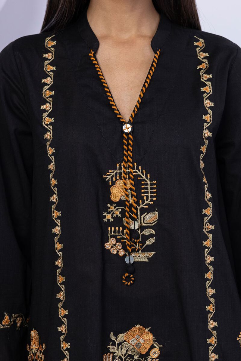 Embroidered | Crosshatch Poplin | Kurta | GBP 17.50