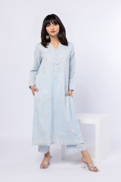 Embroidered | Cotton Dobby | Pants | GBP 17.00