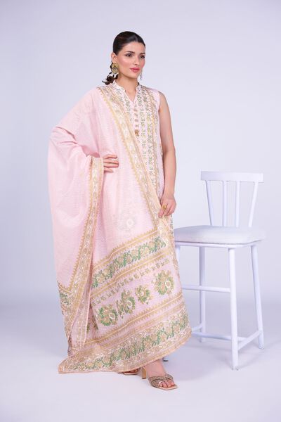 Printed | Cotton Net | Dupatta | GBP 30.00