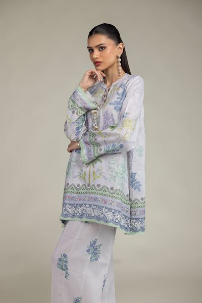 Embroidered | Raw Silk | Floral Silk Kurta | GBP 35.00