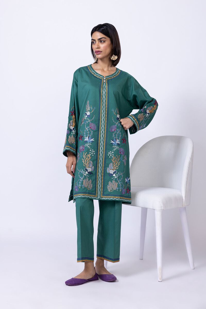 Embroidered | Cotton Dobby | Pants | GBP 8.50