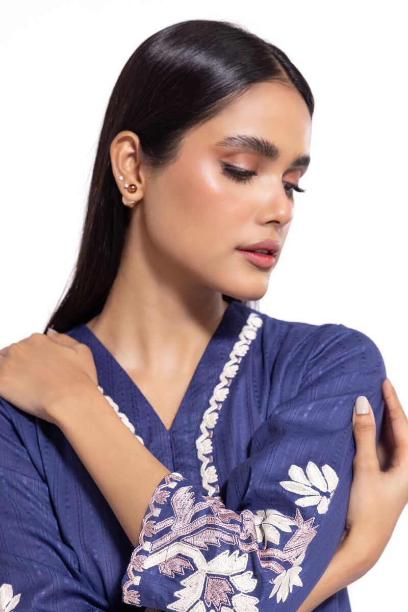 Embroidered | Textured Cotton | Kurta | null