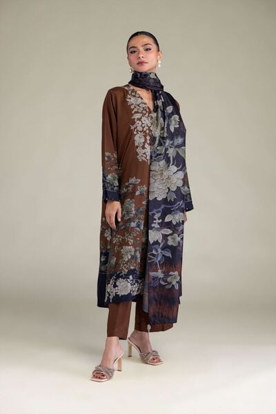 Embroidered | Raw Silk | Pants | GBP 20.00