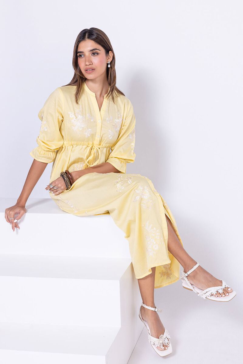 Embroidered | Cotton Cottel | Maxi Dress | null