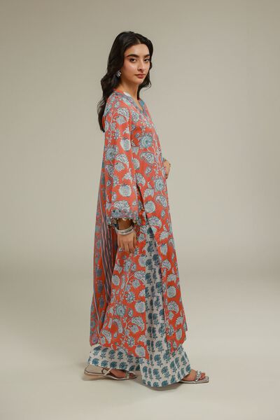 Embroidered | Cotton Viscose | Floral Flared Pants | GBP 20.00