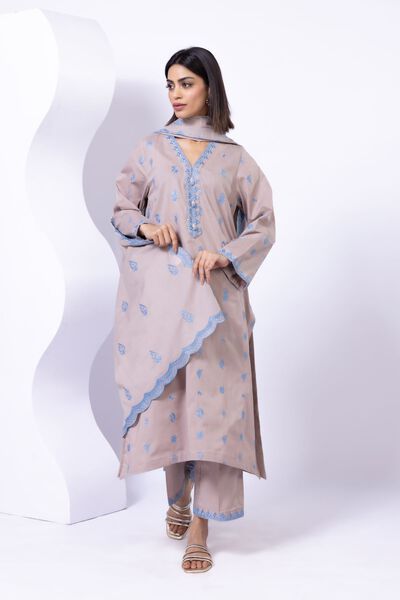 Embroidered | Crosshatch Poplin | Pants | GBP 8.50