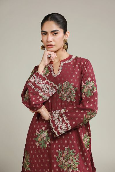 Embroidered | Jacquard | Fabrics 2 Piece | Top and Bottom | GBP 40.00