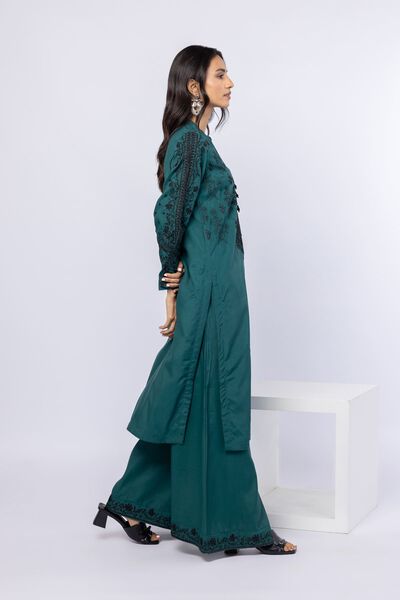 Embroidered | Russian Raw Silk | Pants | GBP 25.00