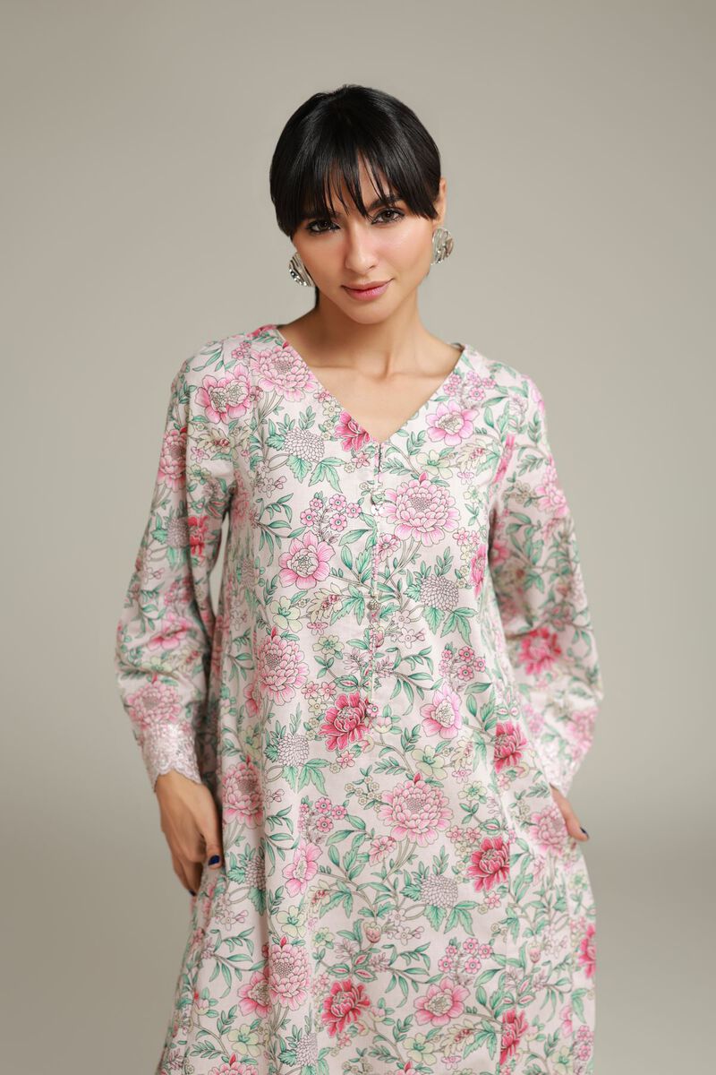 Floral Longline Kurta view 2