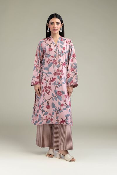 Printed | Cotton Dobby | Brown Cotton Pants | GBP 15.00