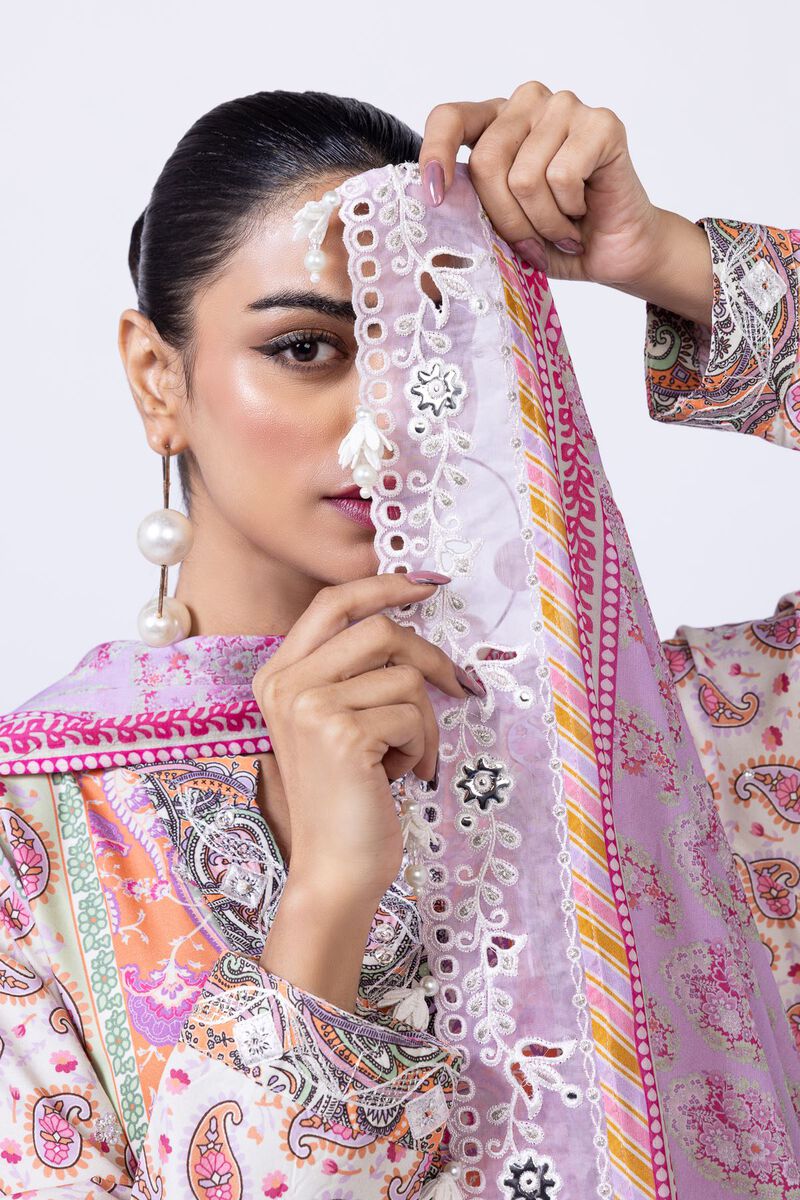 Embroidered | Light Oak Silk | Dupatta | GBP 17.50