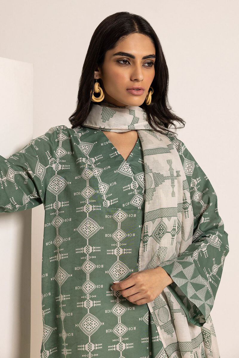 Printed Lawn | Top Dupatta | Fabrics 2 Piece | null