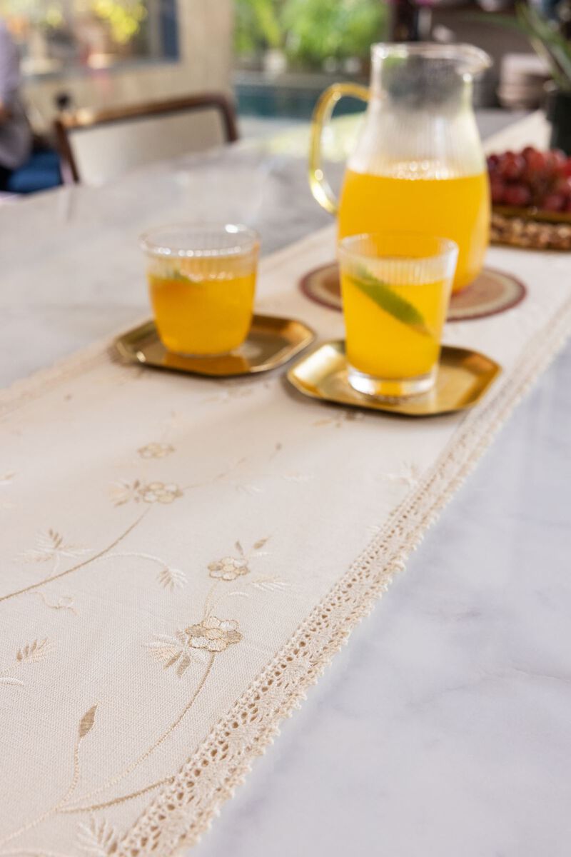 Cotton | Embroidered | Table Runner | GBP 6.00