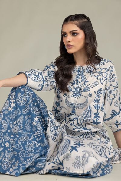 Printed | Cambric | Floral Cambric Kurta | GBP 20.00