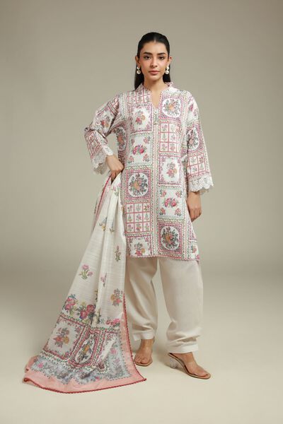 Embroidered | Jacquard | Fabrics 3 Piece | GBP 40.00