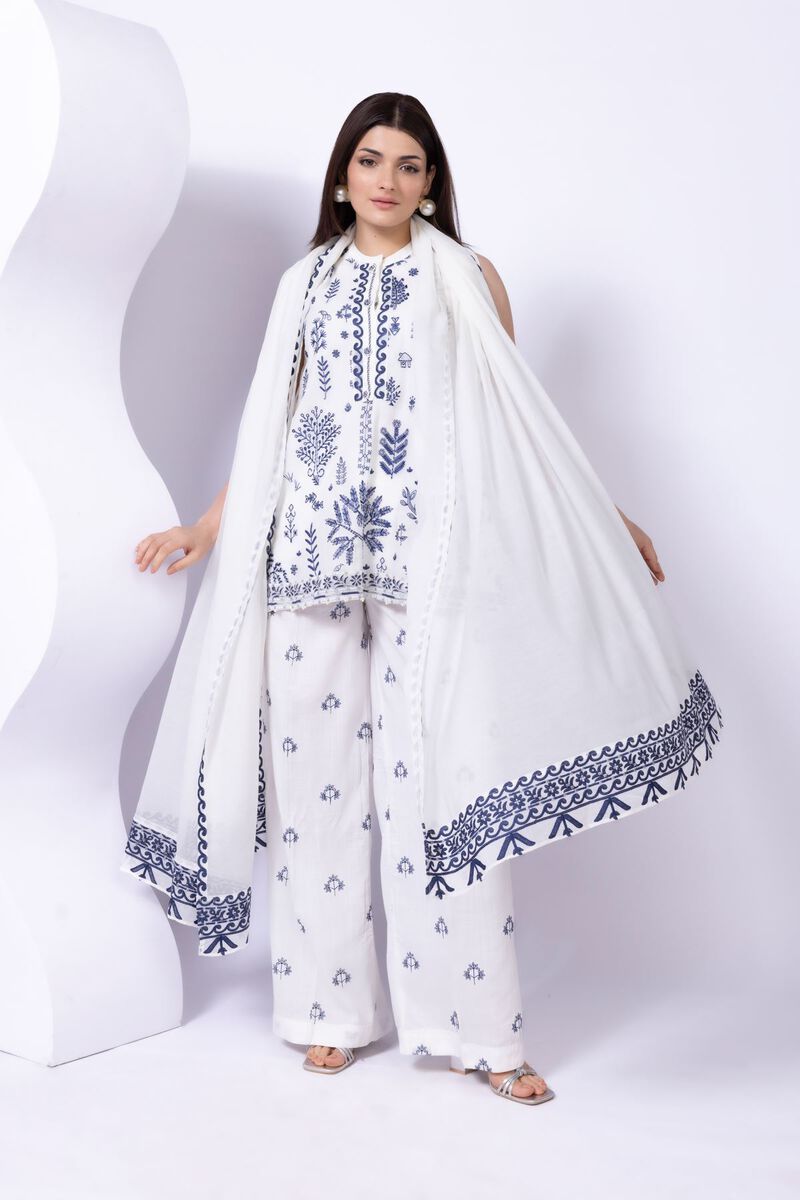 Embroidered | Paper Silk | Dupatta | GBP 20.00
