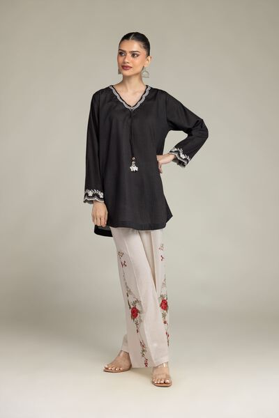 Embroidered | Cotton Dobby | Cotton Floral Pants | GBP 15.00