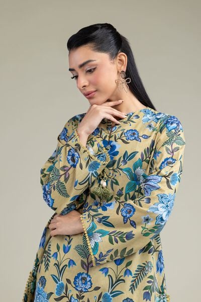 Printed | Cotton Dobby | Floral Cotton Kurta | GBP 20.00