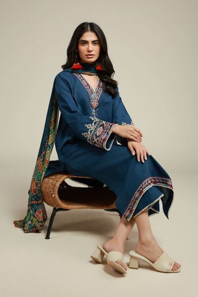 Embroidered | Cambric | Cambric 3-Piece Tailored | GBP 55.00