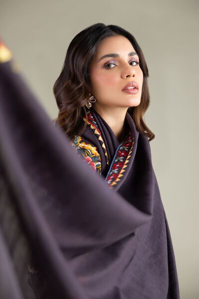 Embroidered | Textured Cotton | Floral Tassel Dupatta | GBP 25.00