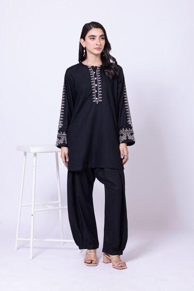 Embroidered | Dull Raw Silk | Kurta | GBP 25.00