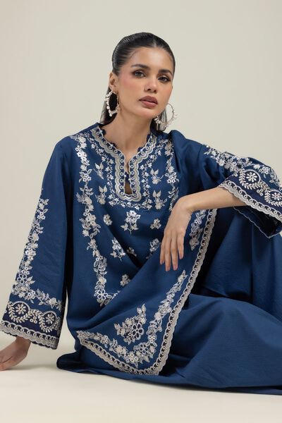 Embroidered | Cotton Dobby | Cotton Tailored Set | GBP 60.00