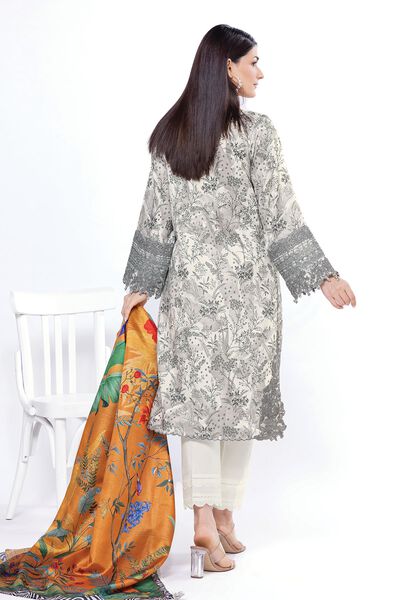 Embroidered | Cotton Satin | Tailored 3 Piece | GBP 37.50
