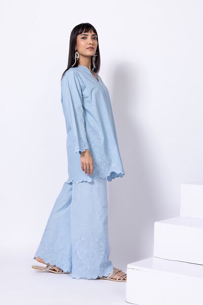 Embroidered | Crosshatch Poplin | Pants | GBP 5.10