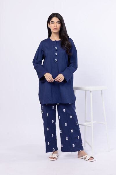 Embroidered | Ripple Crinkle | 2 Piece Co-ord Set | GBP 35.00