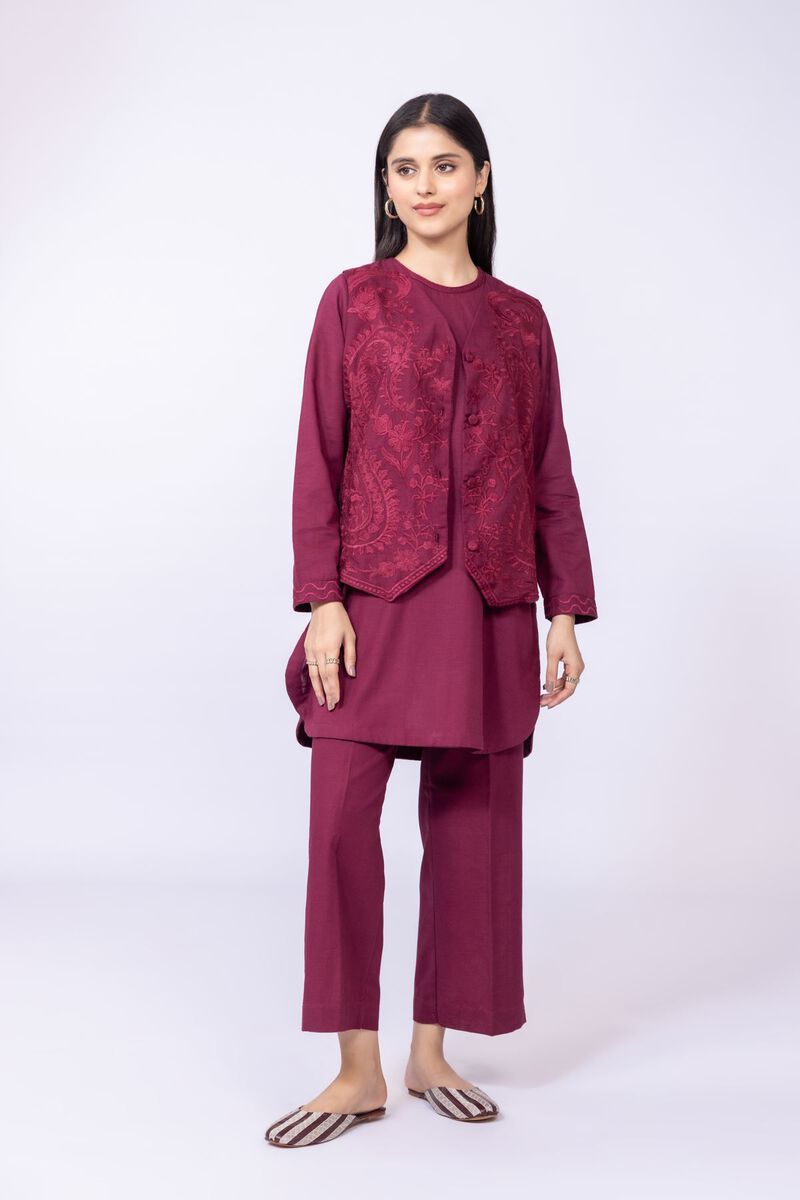 Printed | Khaddar | Waistcoat | null