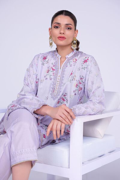 Embroidered | Raw Silk | Kurta | GBP 50.00