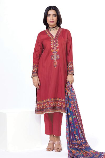 Embroidered | Dobby | Fabrics 3 Piece | GBP 25.00