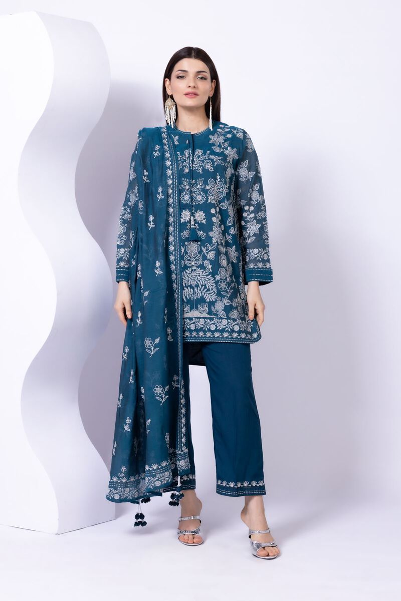 Embroidered | Paper Silk | Kurta | GBP 50.00