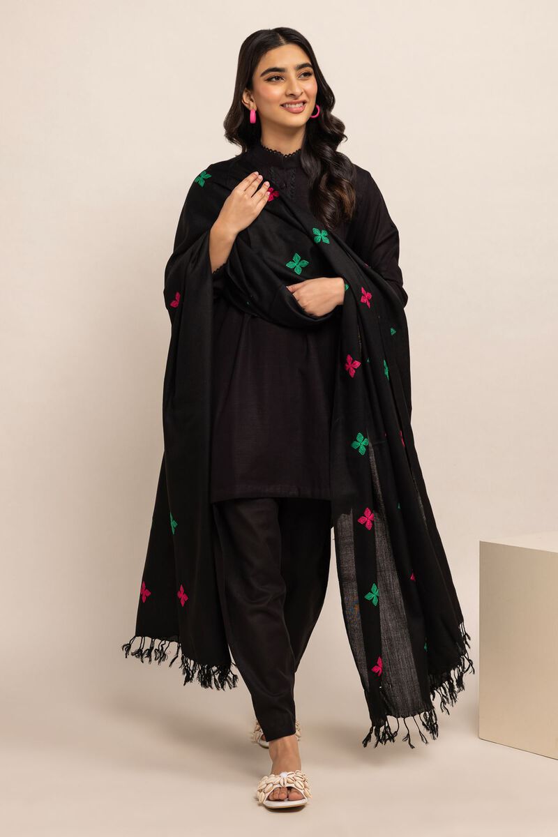 Yarn Dyed Embroidered | Rashmina Acrylic | Shawl | Embroidered | null